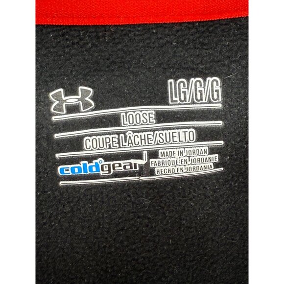 Under Armour 1/2 Zip Performance Fleece Pullover Sweater Mens Maroon/Black M - Picture 8 of 13